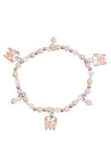 tiny stunning butterfly bead baby charm bracelet